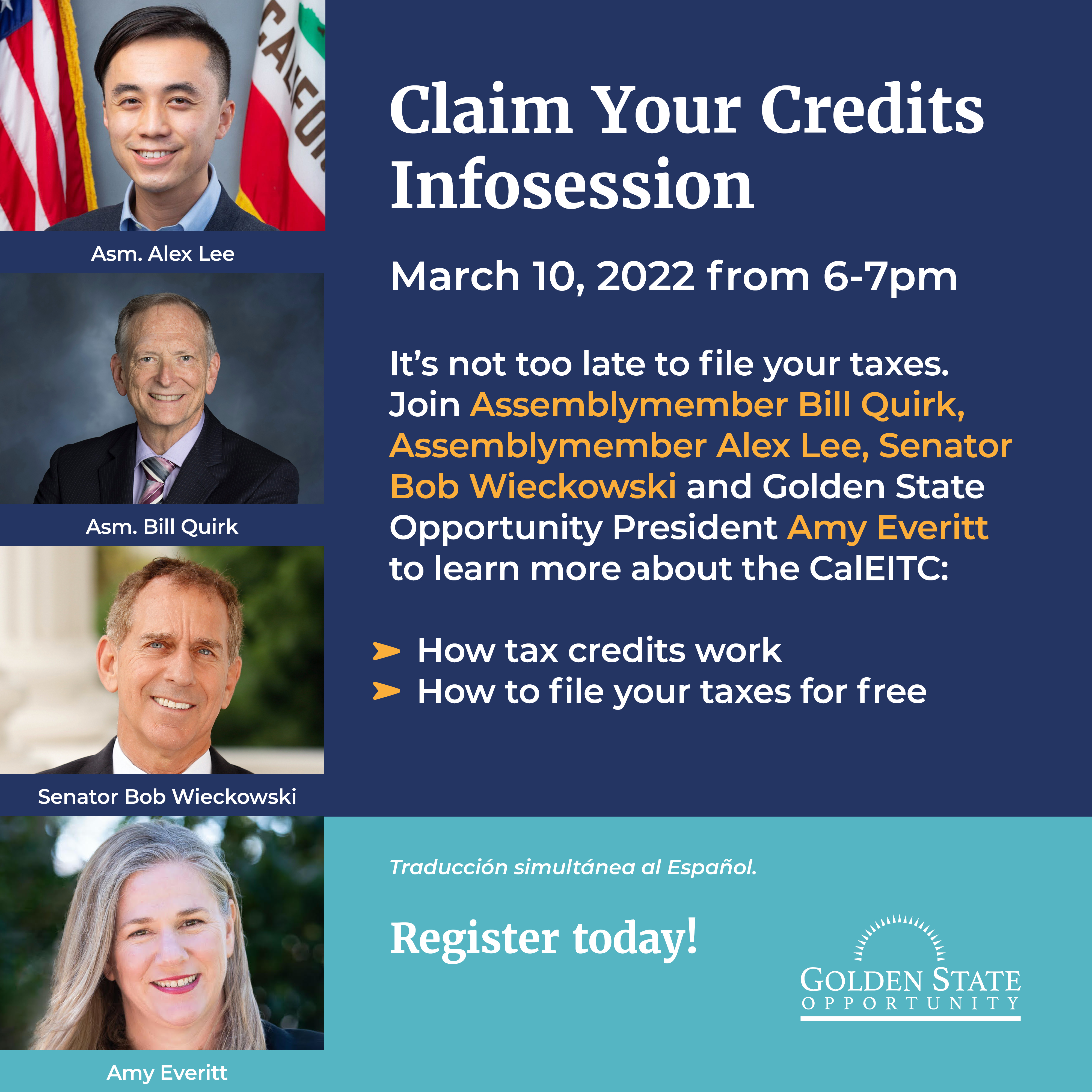 Claim Your Credits Info Session on March 10