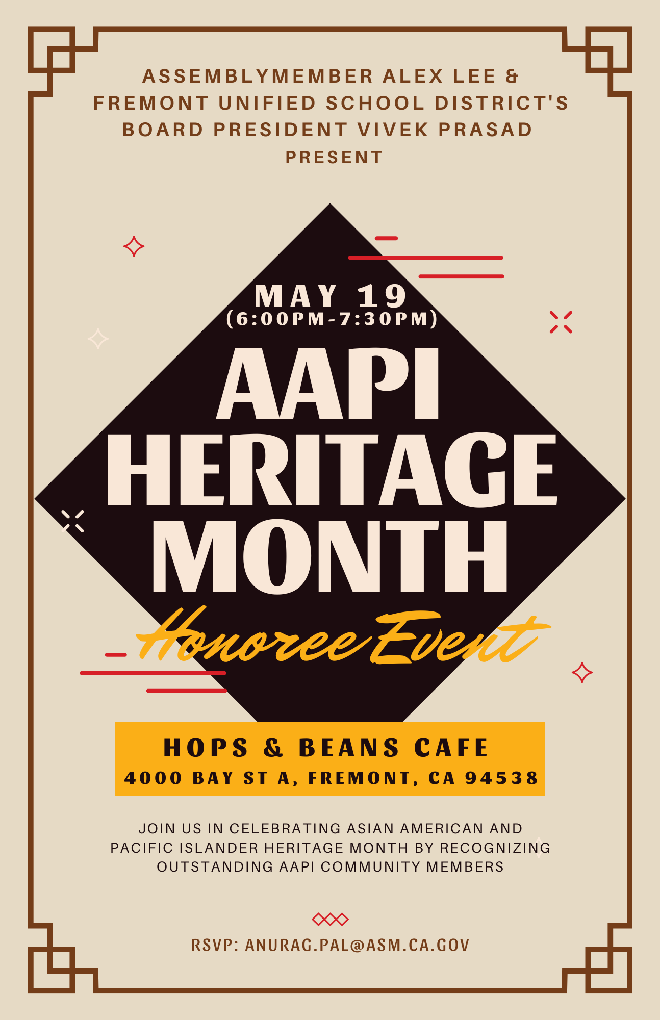 AAPI Heritage Month Virtual Honoree Event - May 19