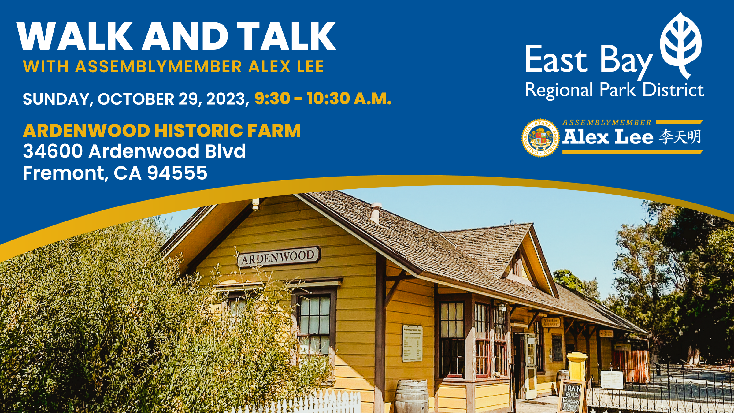 Walk and Talk Event at Ardenwood Historic Farm - Oct 29