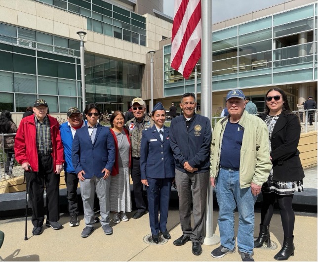 Asm. Lee with fallen heroes / service members, Memorial Day celebration