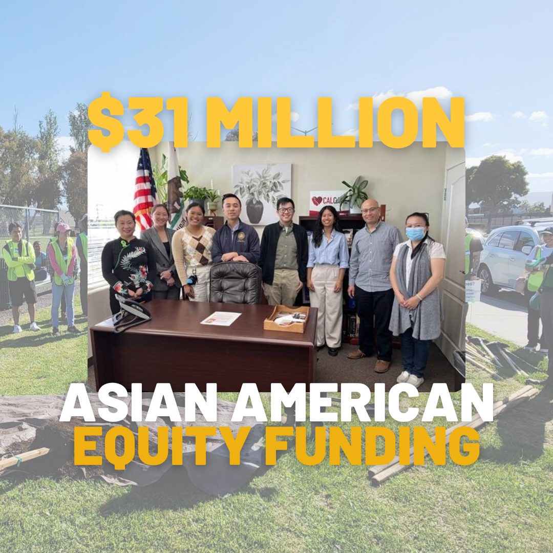 Asm. Lee with community organizations on API Equity budget funding