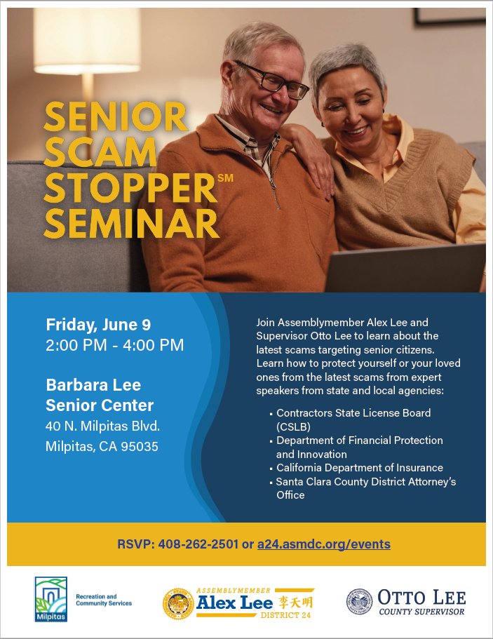 Senior Scam Stopper Seminar - June 9