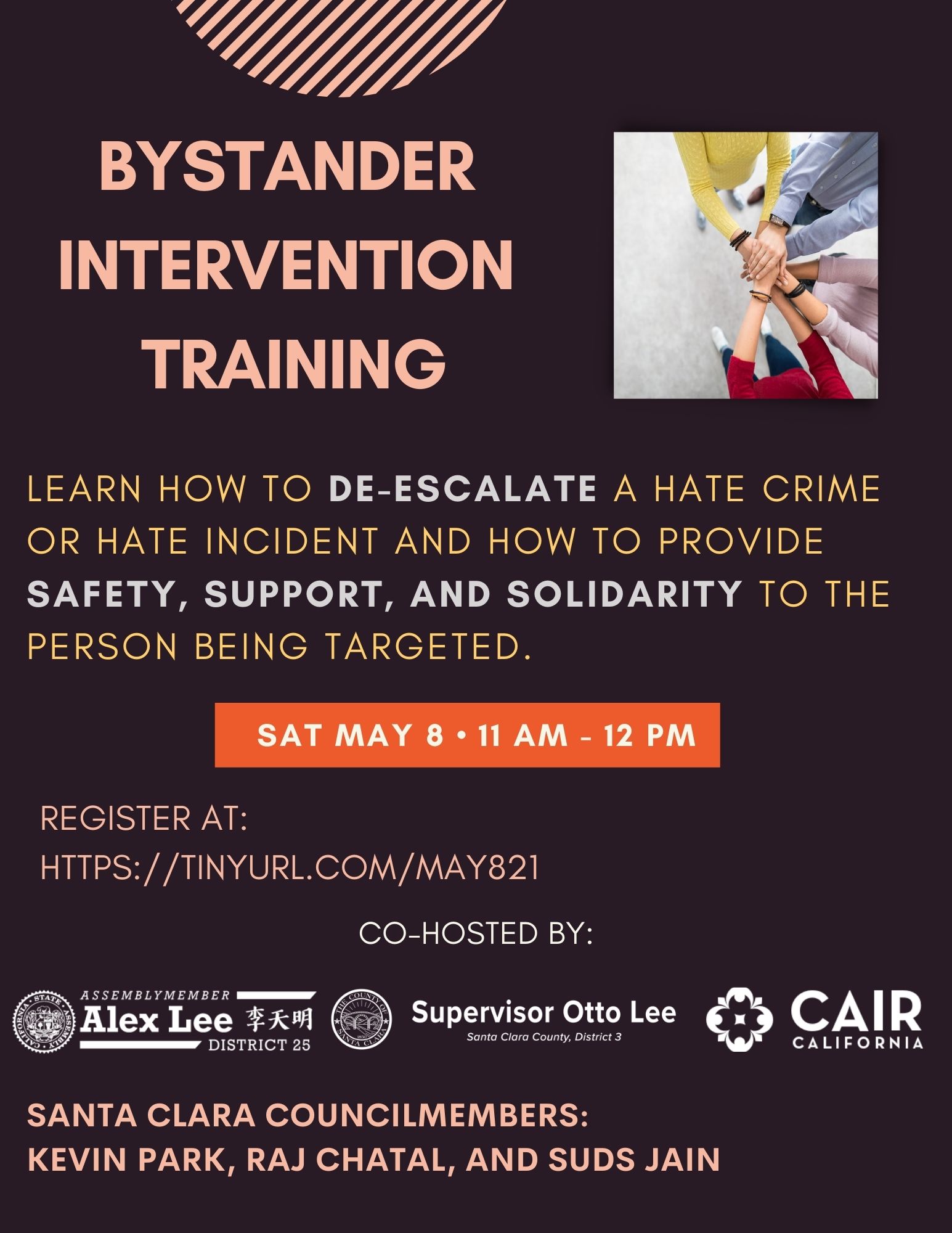 Bystander Intervention Training Flyer.