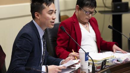 Assemblymember Alex Lee chairs the Human Services Committee